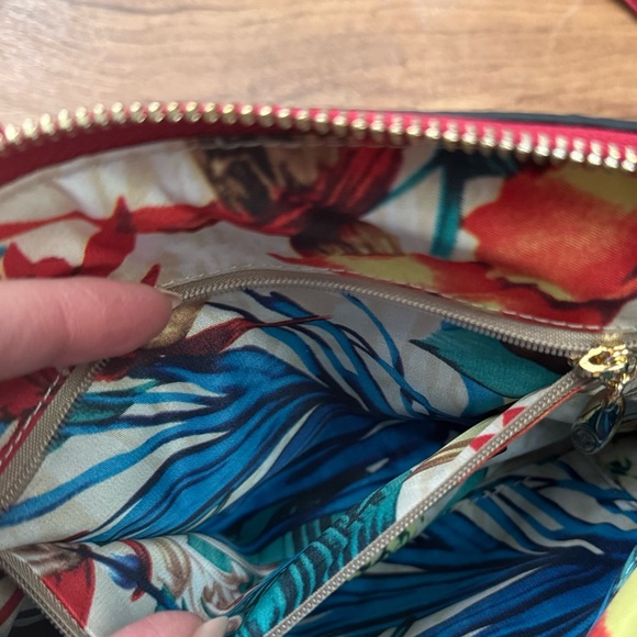 Vintage Sharif Red Quilted Crossbody Bag Chain Strap Leather Luxe Small Purse - Picture 8 of 10